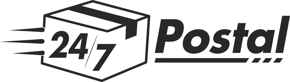 247 Postal Logo in Black